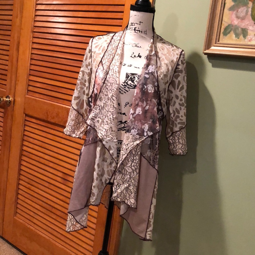 Aria A. Lightweight Patchwork Jacket - image 1